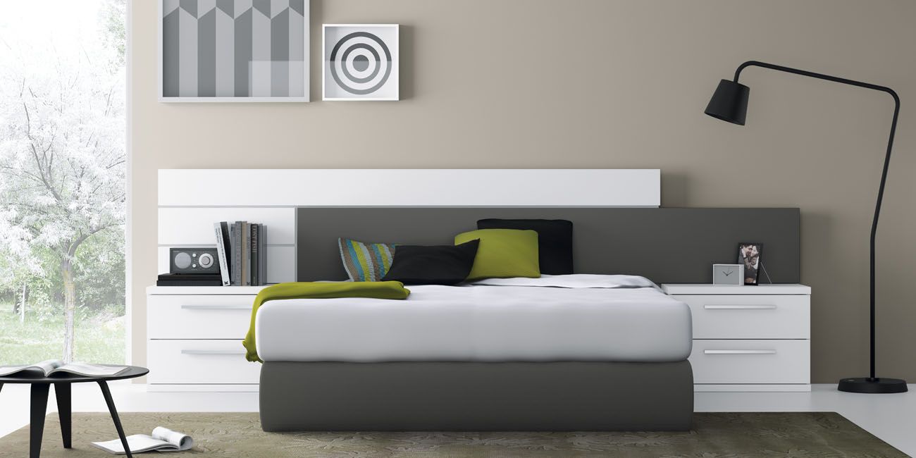 Dormitorio con decoración moderna