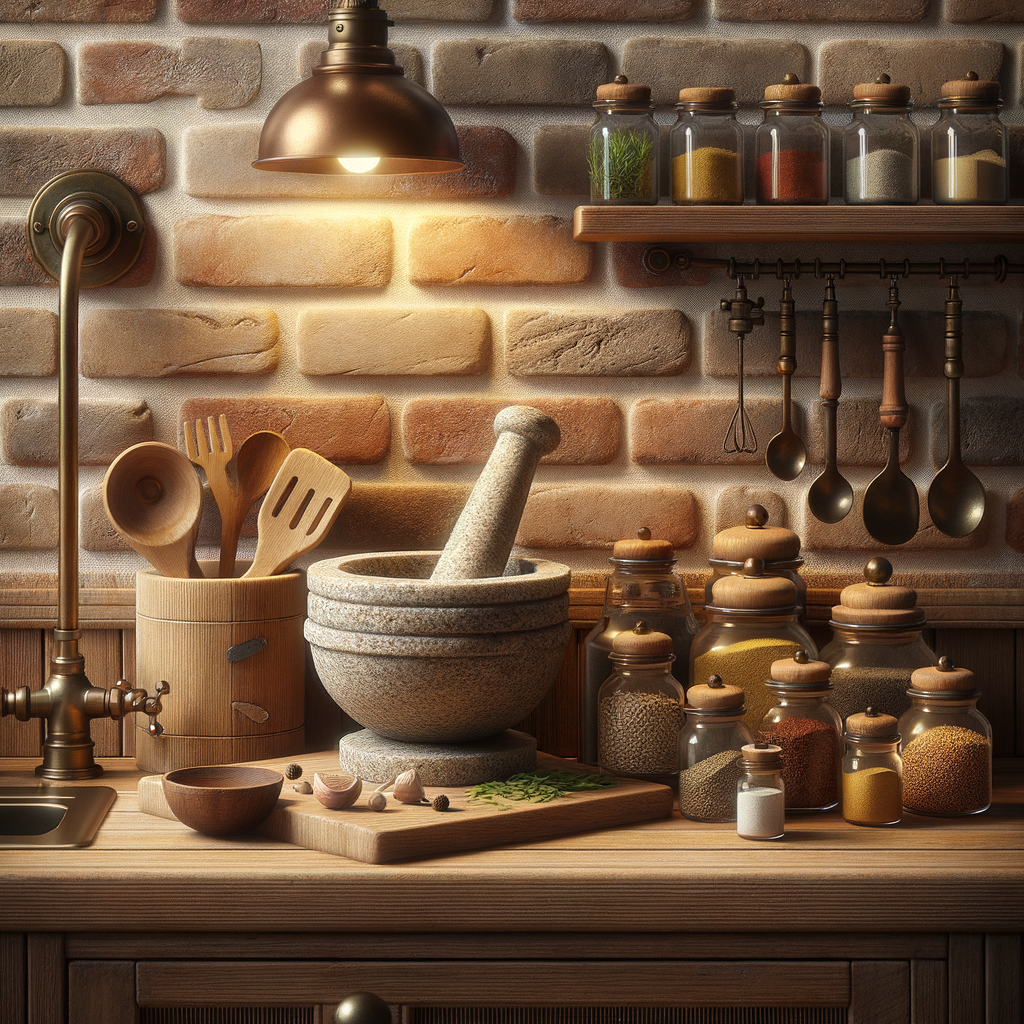 Muebles bajos en decoración de cocinas rústicas