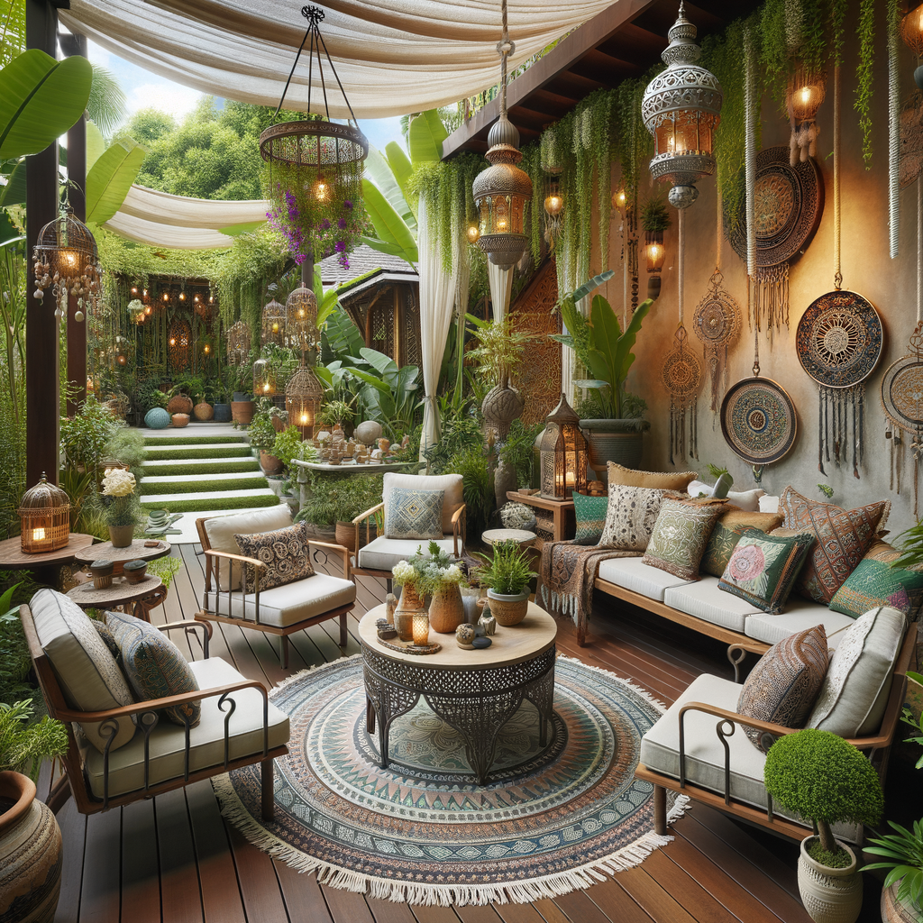 Plantas y elementos naturales en la decoración de exteriores