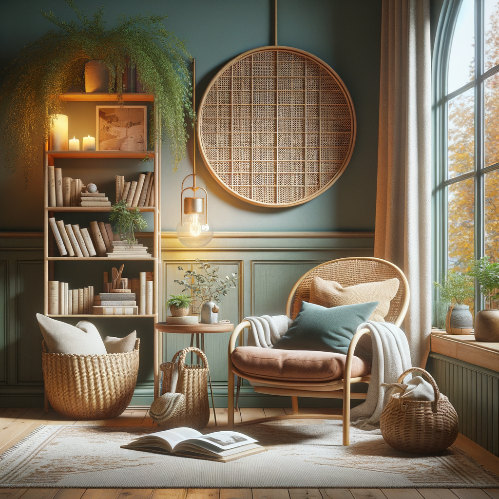 Iluminación suave en un dormitorio Hygge