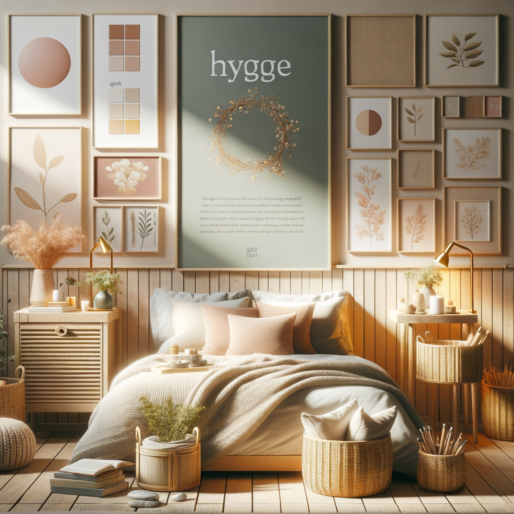 Imagen de un dormitorio Hygge acogedor y estiloso