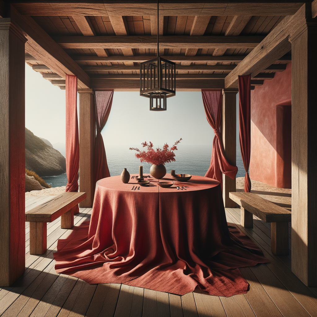 Introduciendo el color rojo en la decoración mediante elementos decorativos