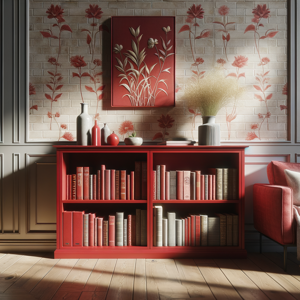 Pintar con audacia: Pared de acento en color rojo