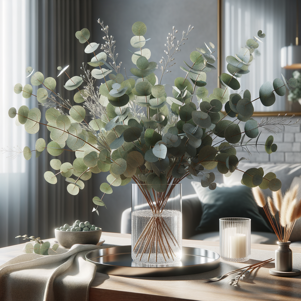 Creativa decoración de mesa con flores secas