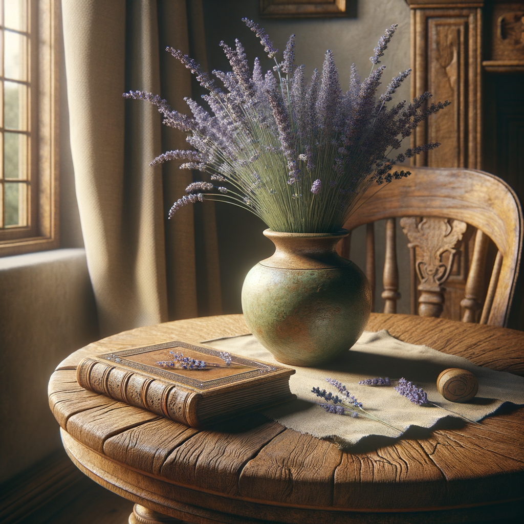 Consola rústica decorada con estilo