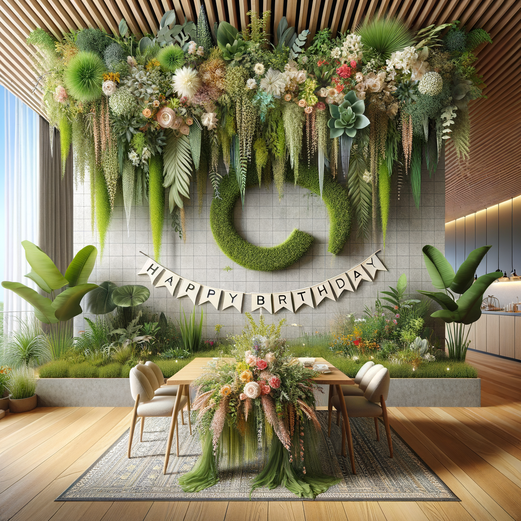 Espacio creativo para fotos en cumpleaños inspirado en Instagram