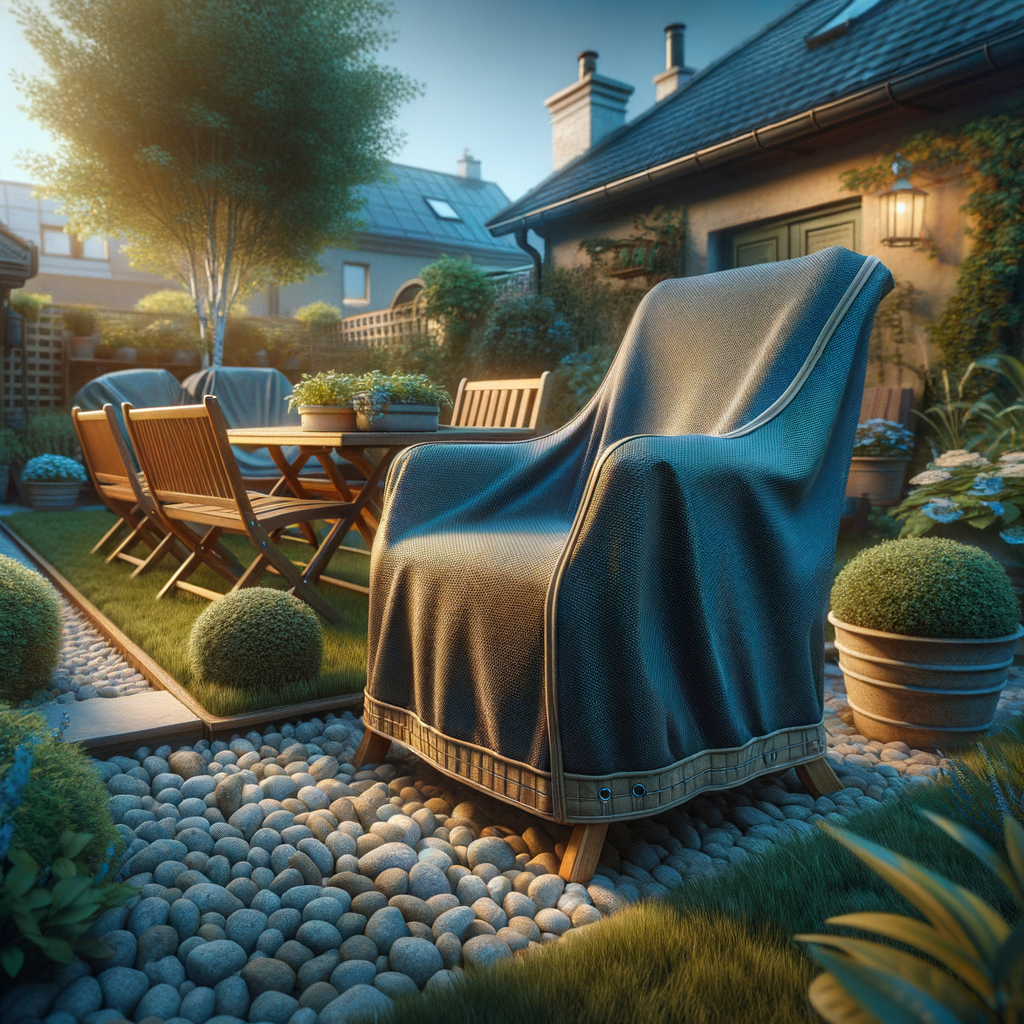 Protección de muebles de jardín con cobertores