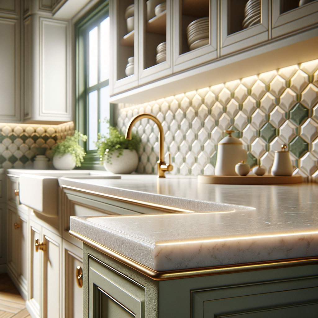 Cocina bien iluminada y ventilada estilo veraniego