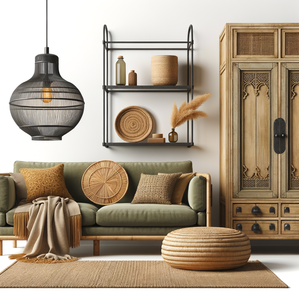 Cojines y cortinas elegantes como accesorios para el hogar