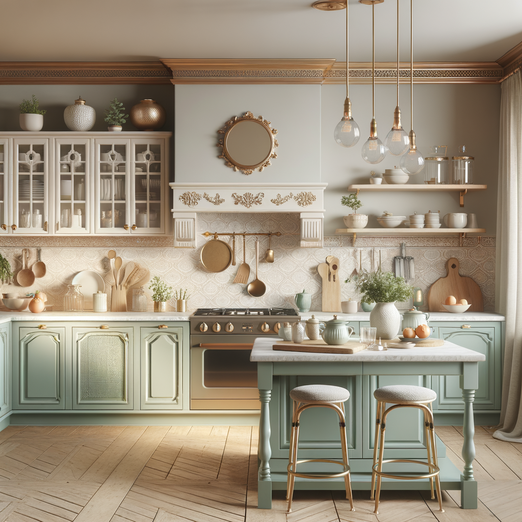 Equilibrio de colores en diseño de cocina