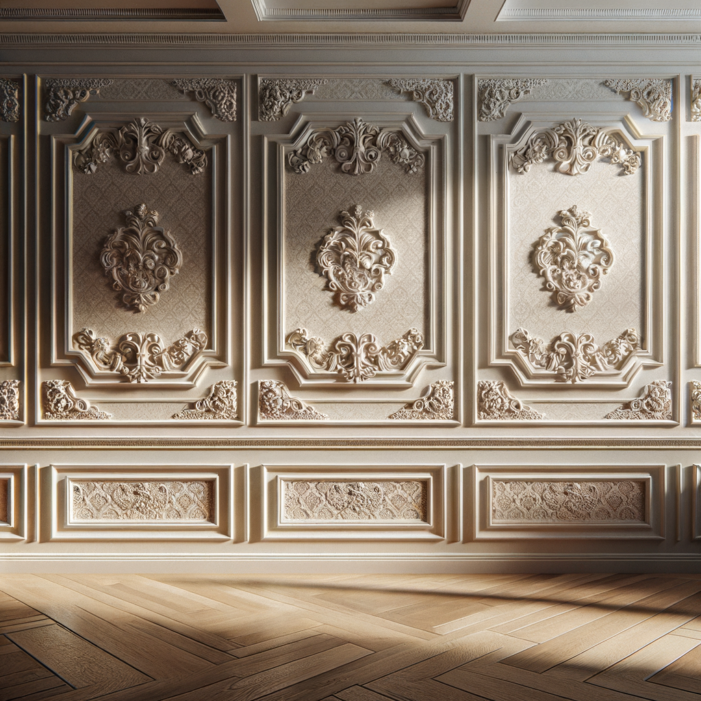 Imagen de una gran pared decorada estilosamente