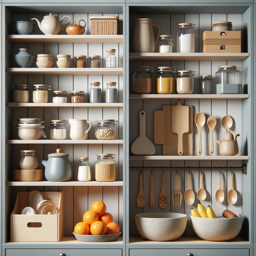 Muebles multifuncionales para almacenaje en cocinas pequeñas