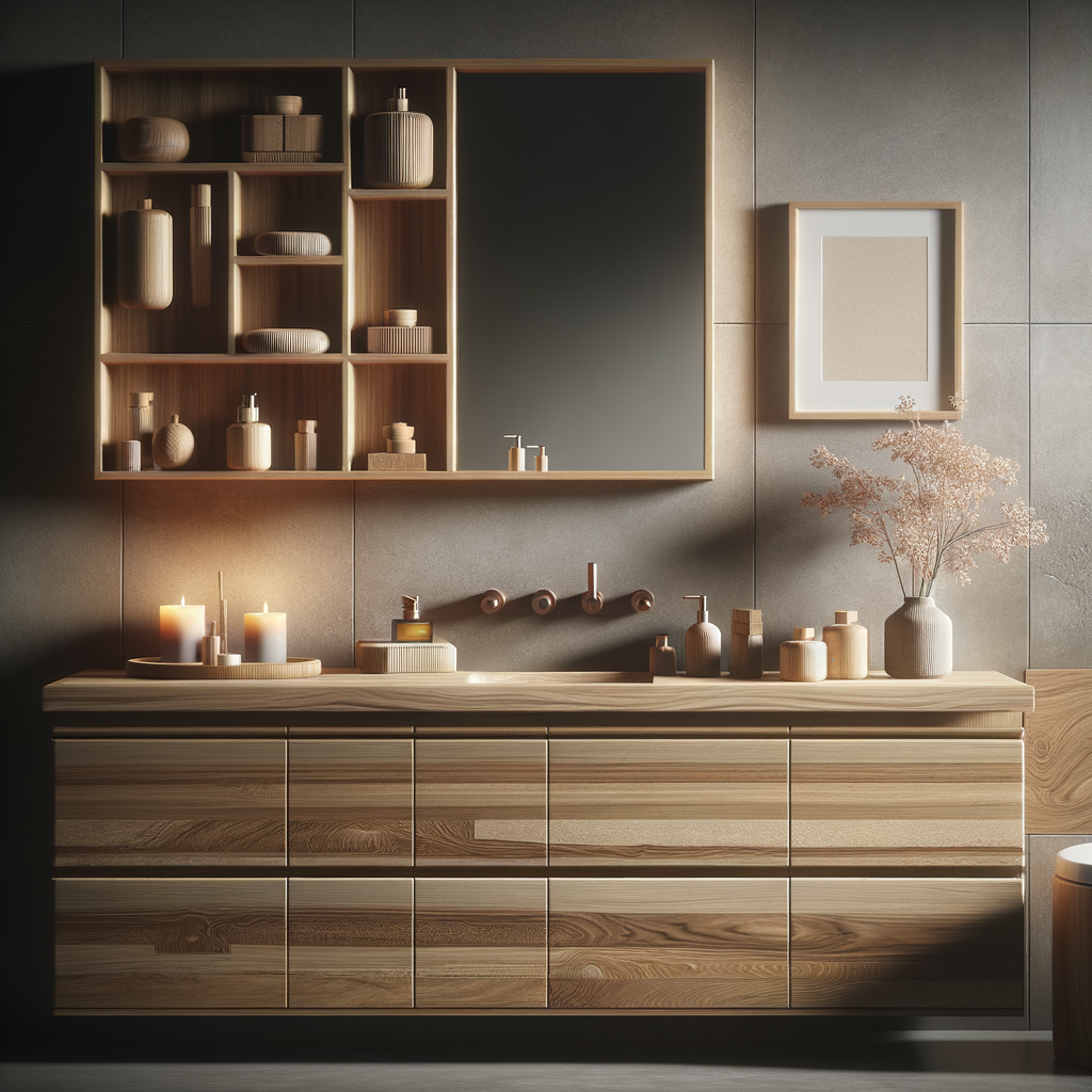 Elegantes revestimientos en un baño