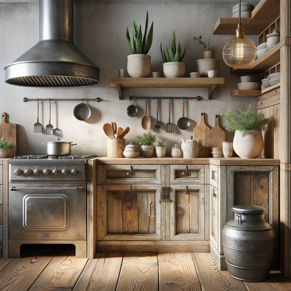 Cocina moderna y rústica que marca tendencia