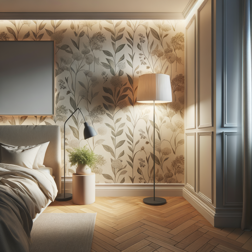 Dormitorio con muebles y accesorios minimalistas