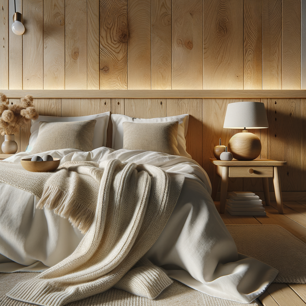 Cabecero de madera elegante para dormitorio