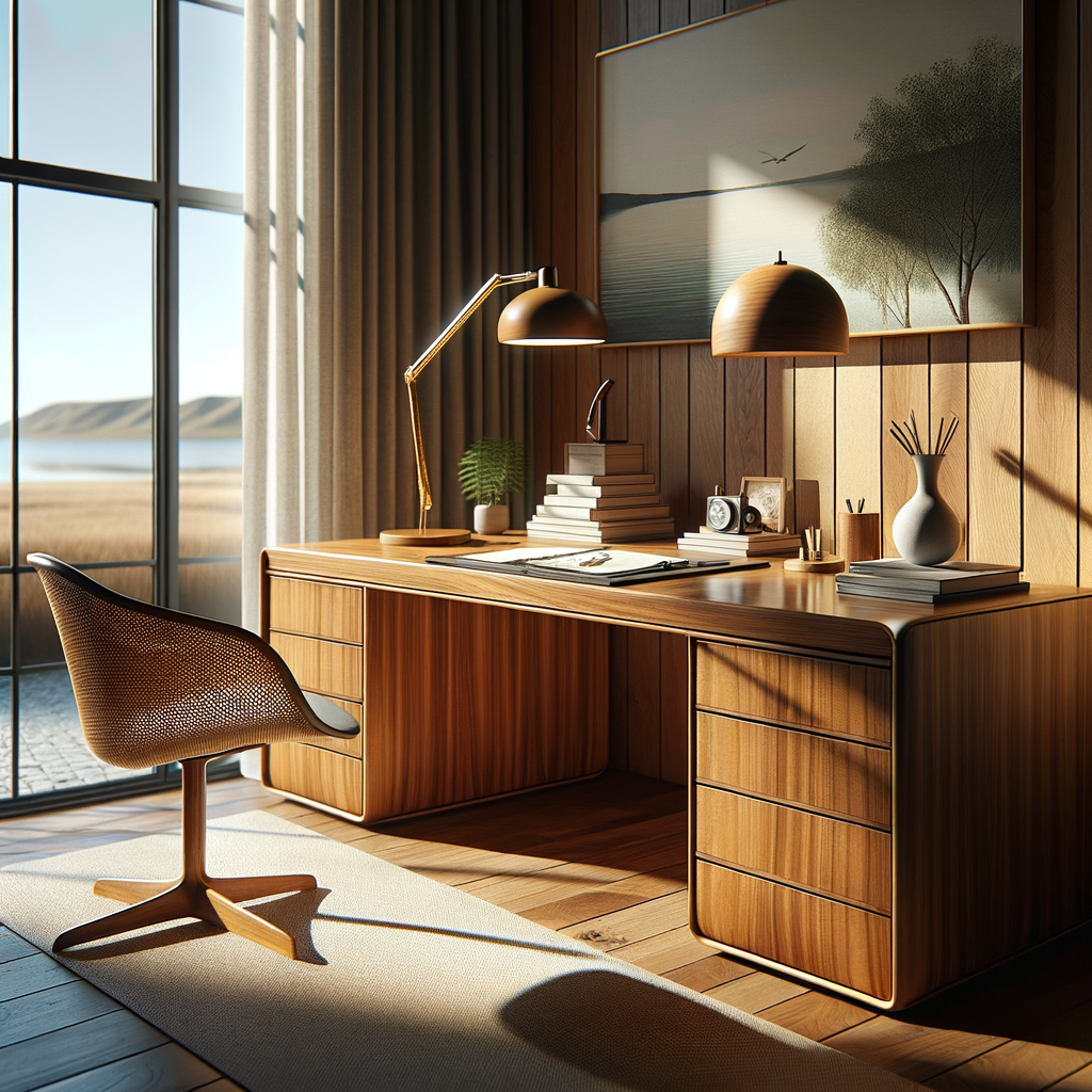 Colores y texturas en estilo Mid-Century