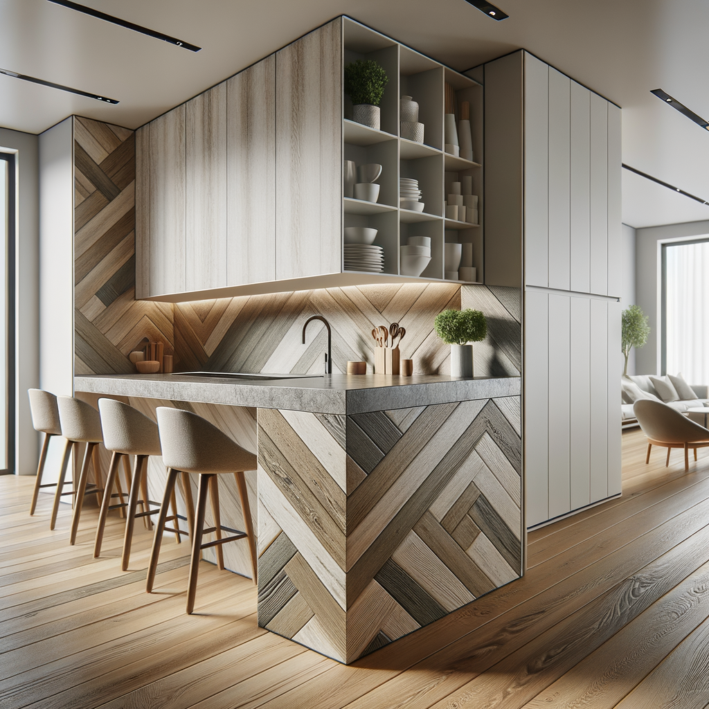 Imagen destacando el uso de muebles multifuncionales en la decoración de un piso pequeño